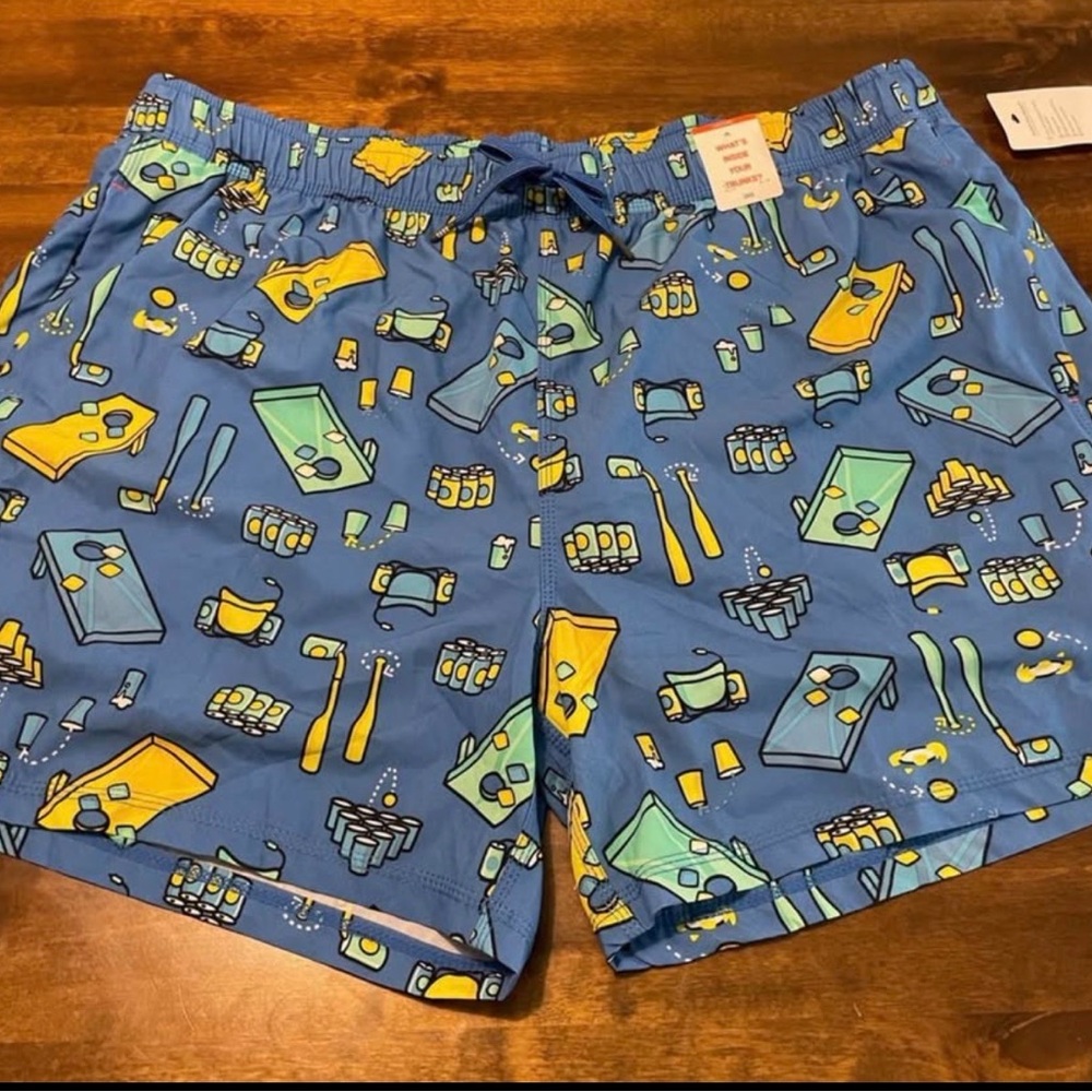 Men’s SAXX Swim Trunks 2XL NWT Cornhole Print